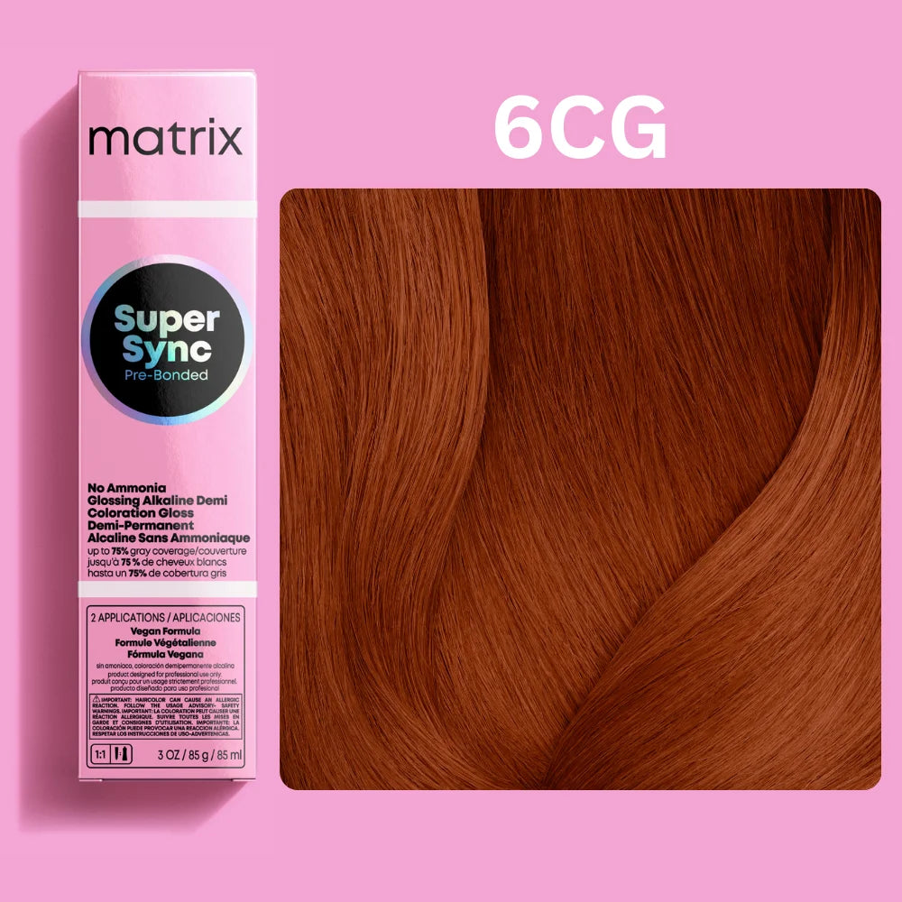 Super Sync - 6CG/6.43 - Copper Gold - Light Brown - 85ml – selected shade