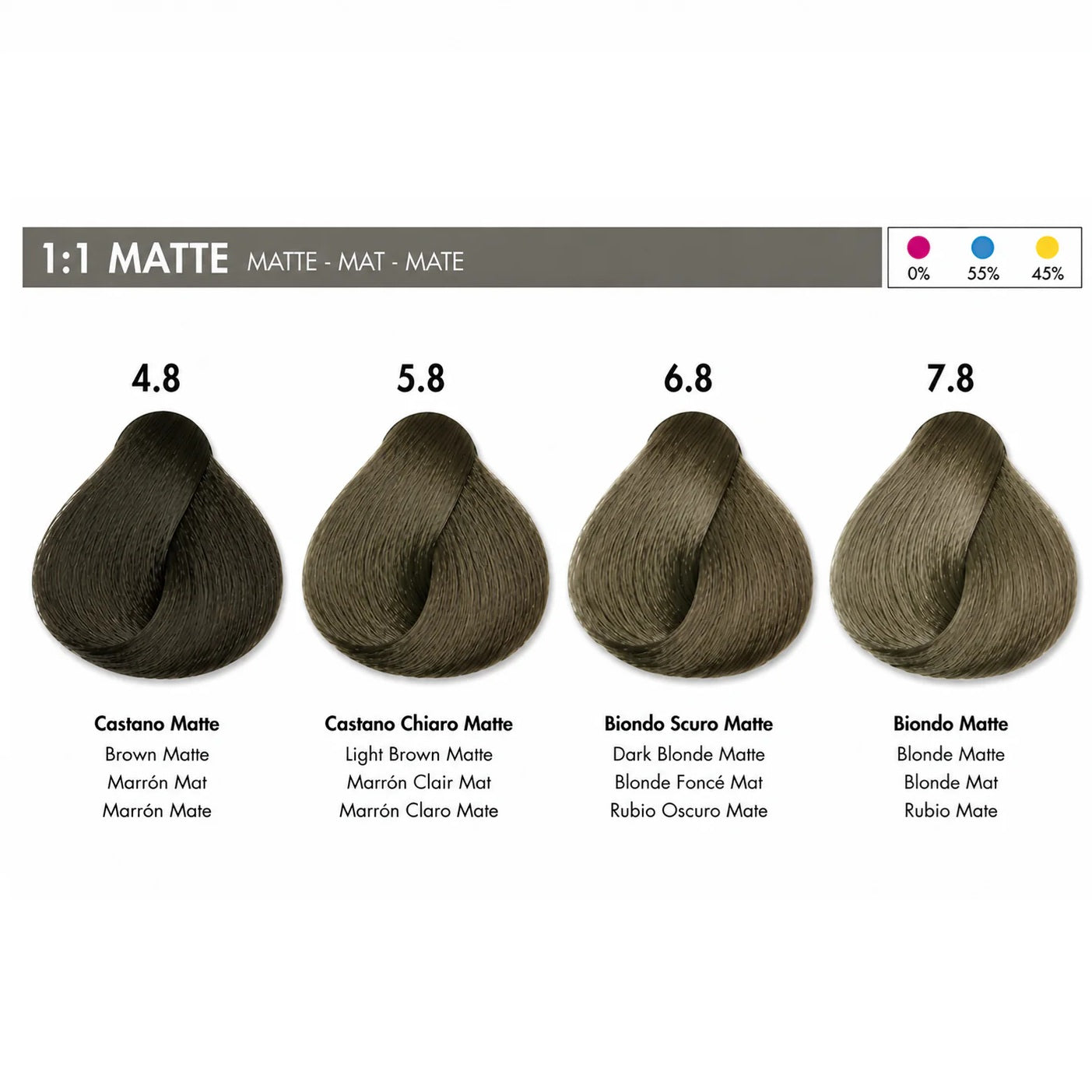 DIKSON COLOR Matte 4.8 Brown Matte