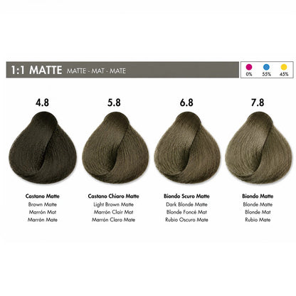 DIKSON COLOR Matte 4.8 Brown Matte