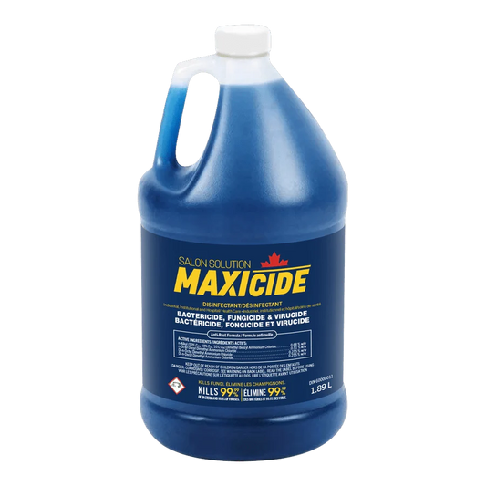Salon Solution Maxicide Disinfectant 1.89L bottle, Health Canada approved