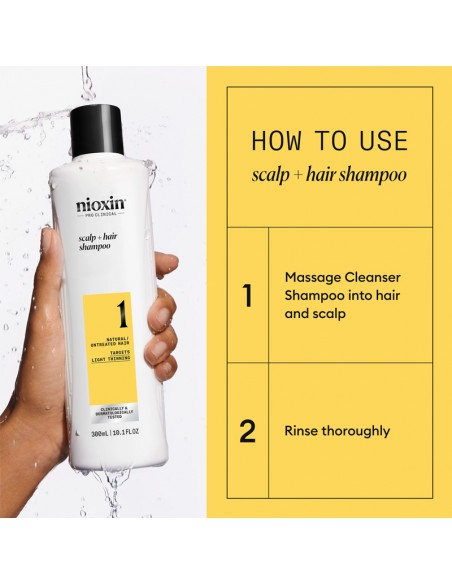 Nioxin - System 1 - Scalp + Hair Shampoo - 300ml