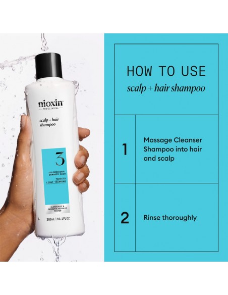 Nioxin - System 3 - Scalp + Hair Shampoo - 300ml