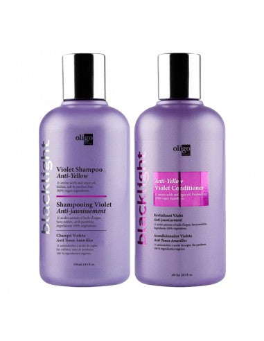 Oligo Blacklight - Violet Shampoo & Conditioner - 250ml Duo