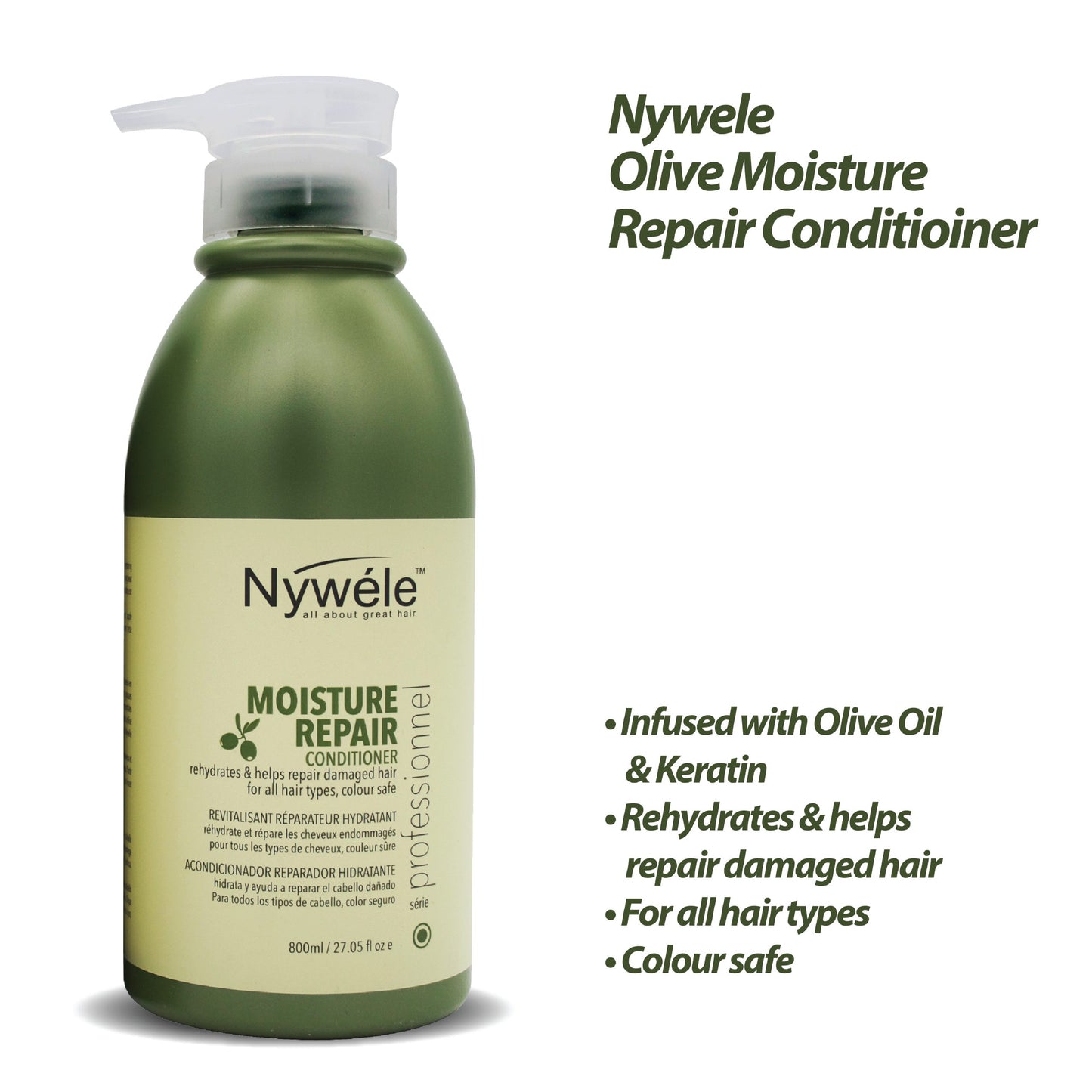 Nywele - Olive Oil Hydrating & Repairing Conditioner by Nywele - 800ml