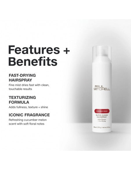 Paul Mitchell - Super Clean Hairspray Flexible Hold - 315ml