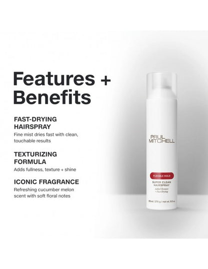 Paul Mitchell - Super Clean Hairspray Flexible Hold - 315ml