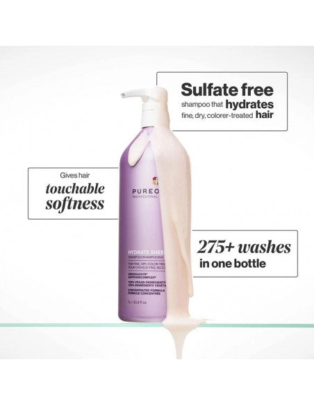 Pureology - Hydrate Sheer - Shampoo - 1000ml