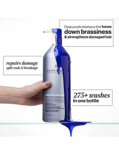 Pureology - Strength Cure Blonde - Purple Shampoo - 1000ml