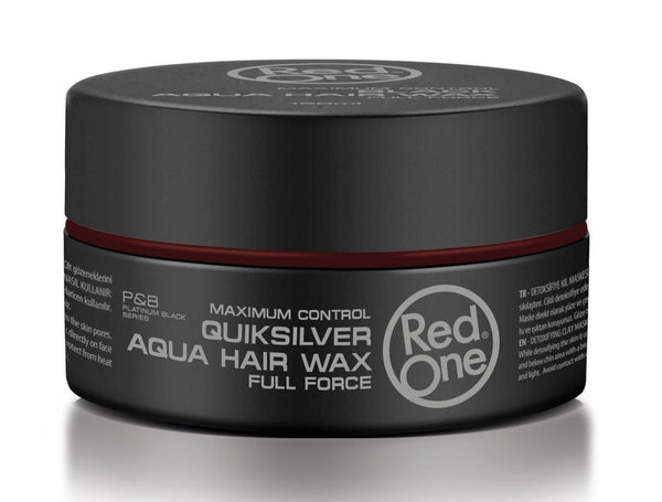 Red One Aqua Hair Wax - Quicksilver - 150ml