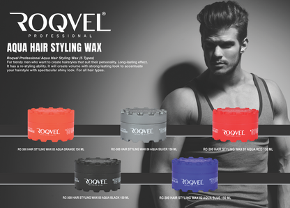 ROQVEL Professional - ROQVEL Silver Aqua Hold Styling Wax 06 - 150ml
