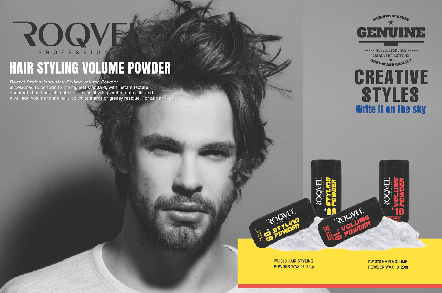 ROQVEL Professional - ROQVEL Precision Hair Sculpting Powder 20g - Style 09