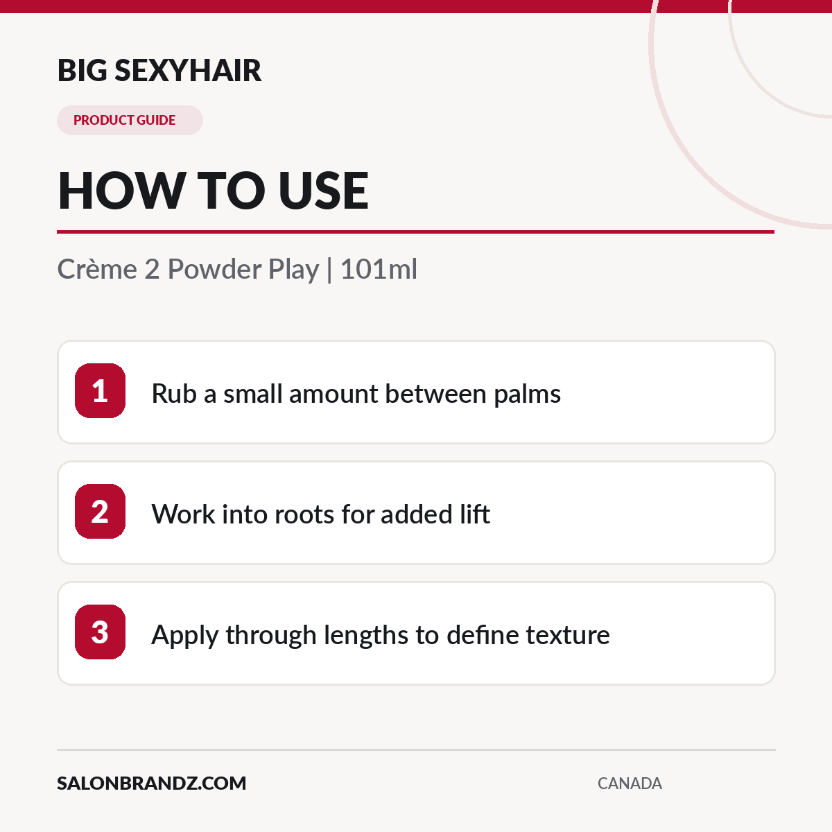 Big SexyHair Crème 2 Powder Play Volumizer & Texturizer 101ml