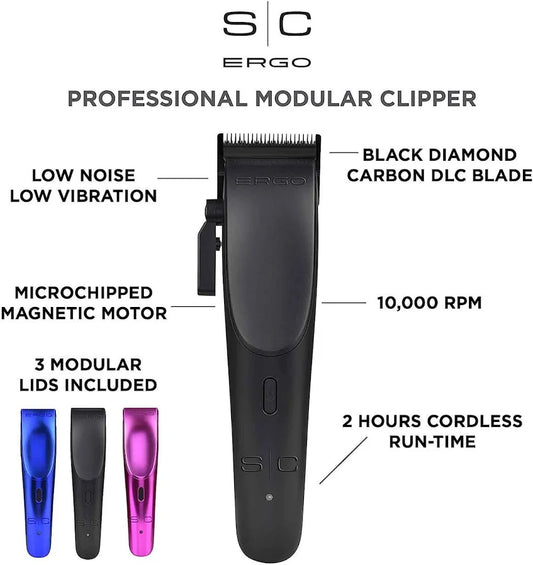 StyleCraft Ergo Magnetic Modular Motor Cordless Hair Clipper