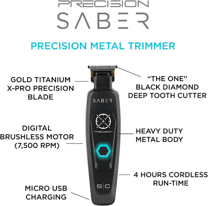 S|C Saber Cordless Brushless Motor Trimmer Black