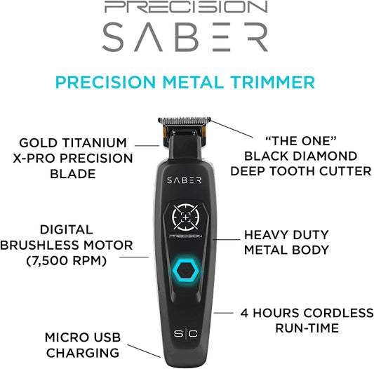 S|C Saber Cordless Brushless Motor Trimmer Black