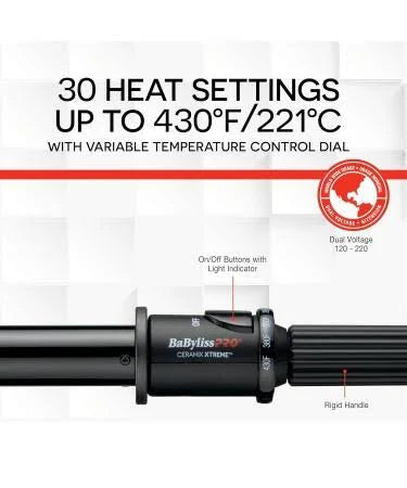 BaBylissPRO Ceramix Xtreme 1 1/4" Curling Iron