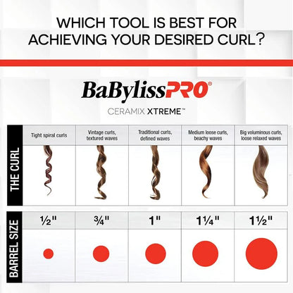 BaBylissPRO Ceramix Xtreme 3/4" Curling Iron