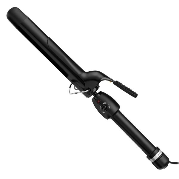 Style craft Stay-Temp Extended Barrel Curling Iron - Ceramic Extended Barrel 1.25” Inch Hair Curling Iron
